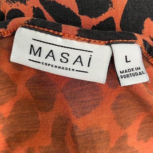 Masai Leopard Print T-shirt Size Large - Picture 4 of 5